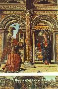 COSSA, Francesco del Annunciation and Nativity (Altarpiece of Observation) df oil